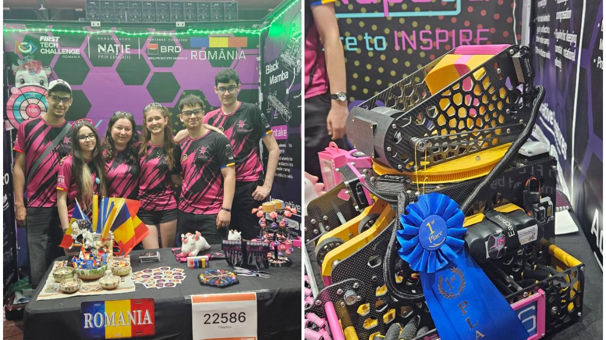 echipa de robotica cnapsys a elevilor din salaj a luat premiul i pentru cel mai frumos robot la o competitie de prestigiu din sua