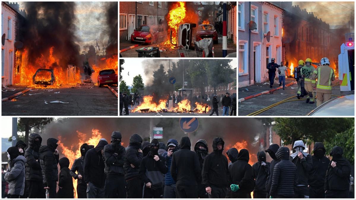violente ingrozitoare anti imigranti la belfast cu case si masini incendiate atacatorii sunt copii ambasada avertizeaza romanii