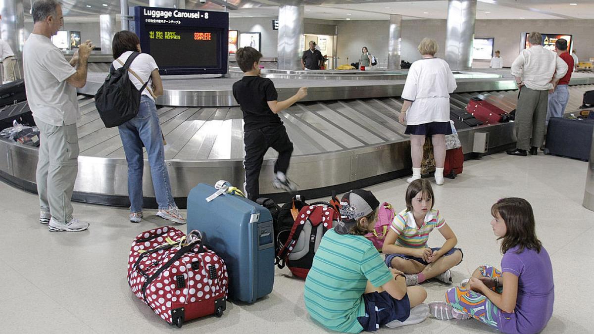 banda de bagaje in aeroport