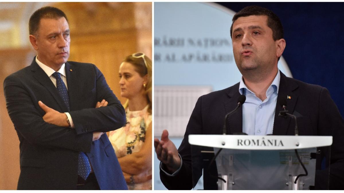 colaj 2 poze in are apar Mihai Fifor, deputat PSD, şi Radu Miruţă, ministrul interimar al Apărării Naţionale. Sursa colaj foto: Agerpres