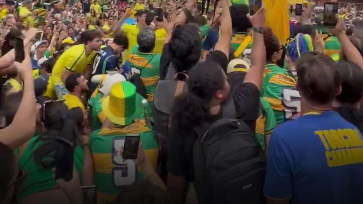 atmosfera de sarbatoare la new york fanii braziliei au umplut times square