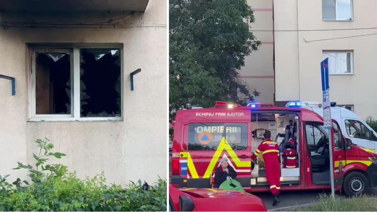 explozie puternica urmata de un incendiu intr un bloc din timisoara mai multe persoane au avut nevoie de ingrijiri medicale