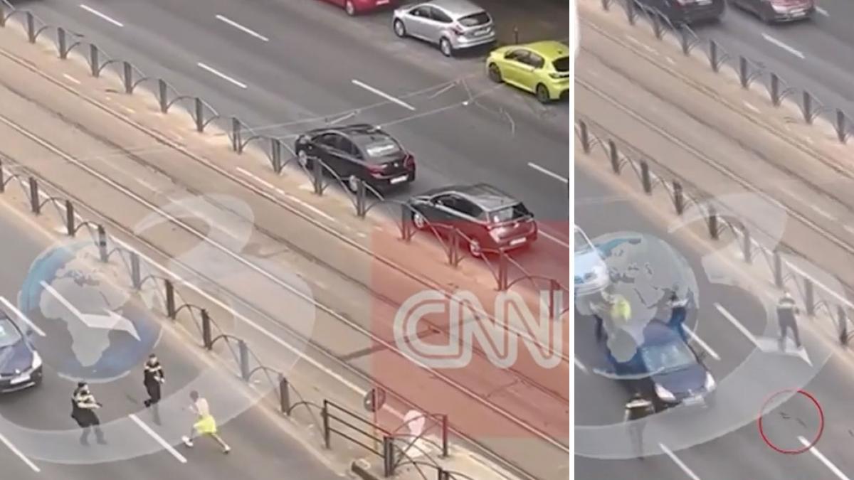 scene socante in bucuresti un barbat inarmat cu un cutit a atacat politistii acestia au tras focuri de arma
