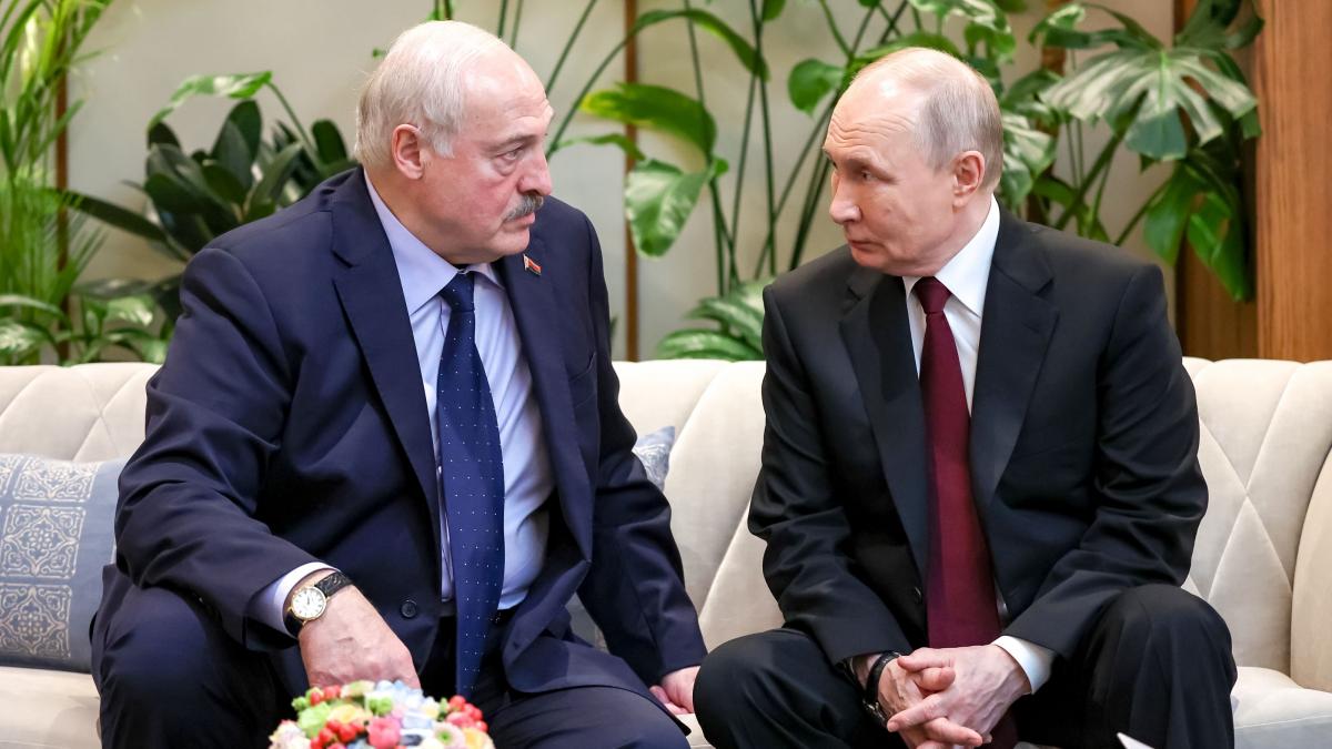 Lukașenko si putin stau de vorba