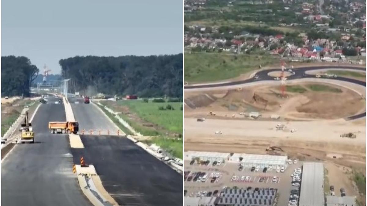 circulatia pe a0 nord lotul 1 joita corbeanca ar putea fi deschisa pana la finalul anului imagini din drona cu stadiul lucrarilor