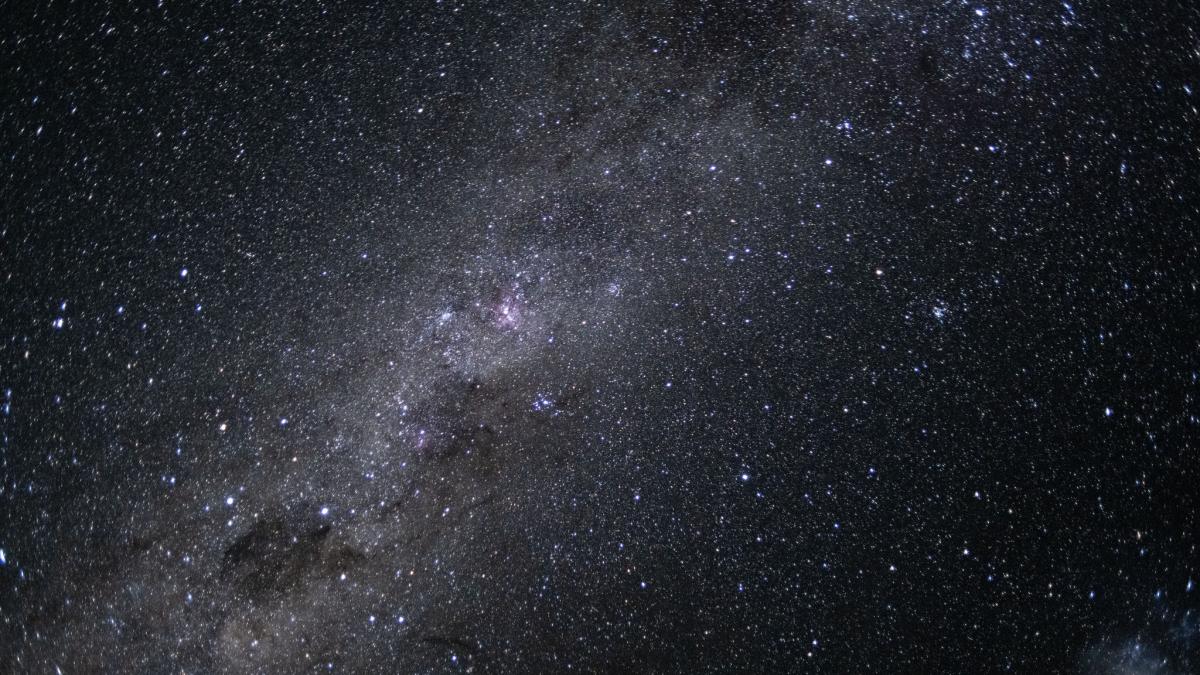 galaxia calea lactee fotografiata de la bordul capsulei orion