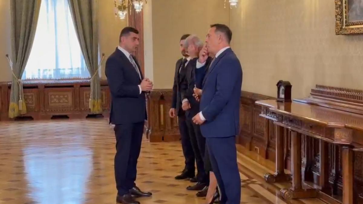 george simion delegatia aur la Cotroceni