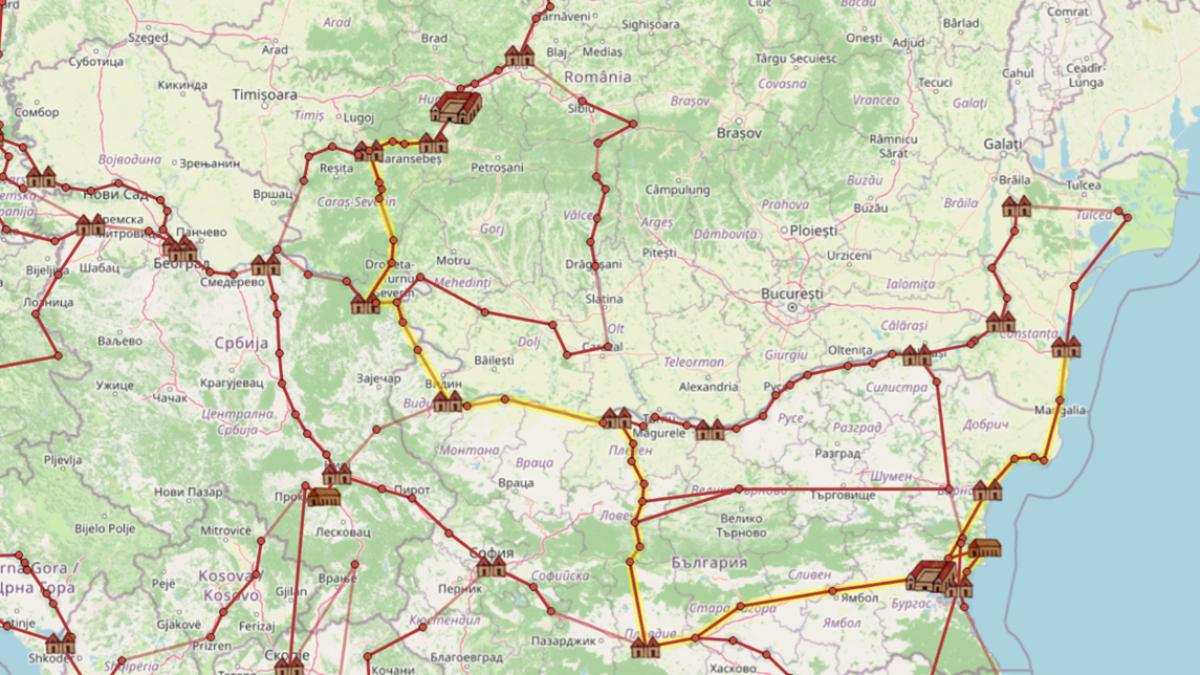 harta imperiului roman in varianta googlemaps cat iti lua acum 2 000 de ani sa mergi de la constanta la sarmizegetusa