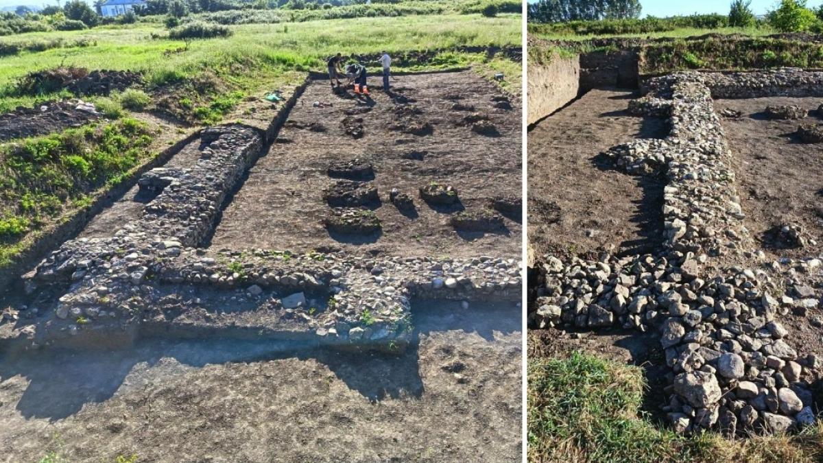 descoperire importanta in castrul roman de la racari arheologii au gasit temelia unui horreum cladire cheie a fortificatiei romane