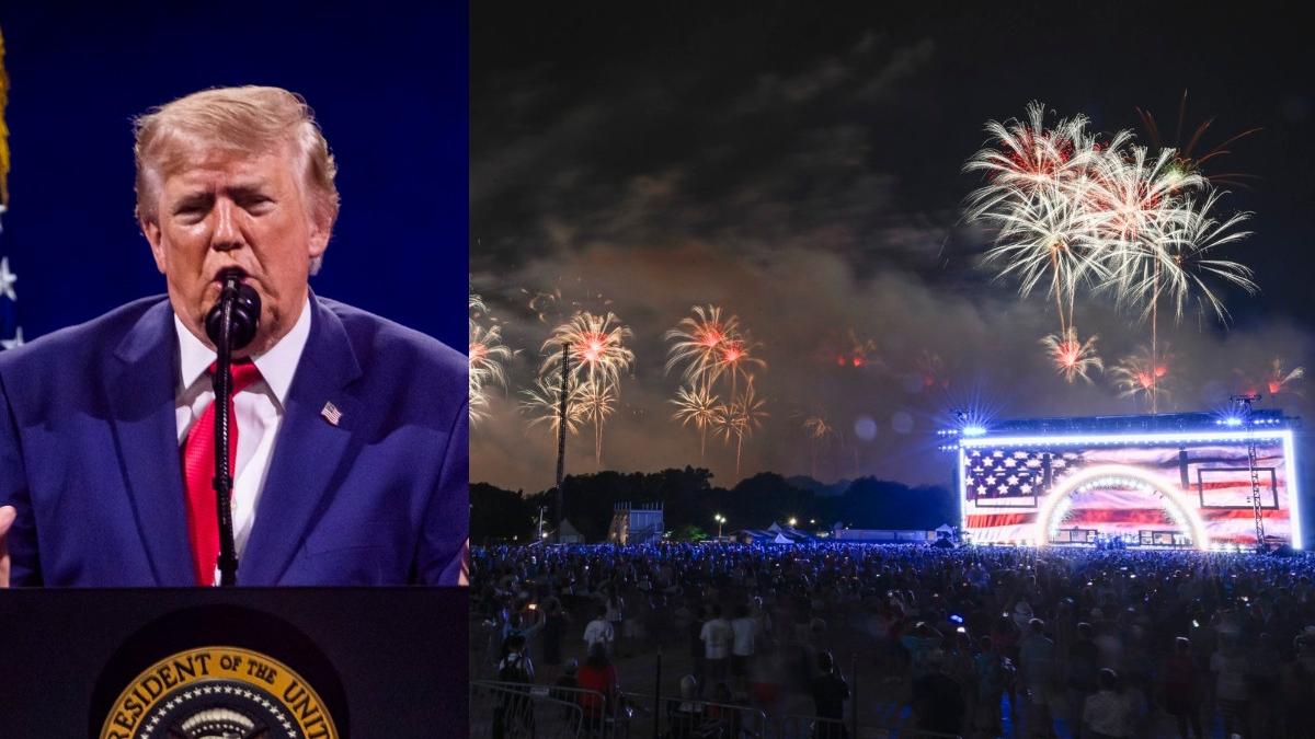 furtuna i a intarziat discursul lui trump de ziua independentei comunismul e ca un cancer national mall evacuat