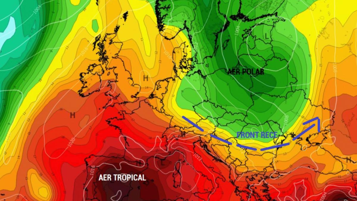 aer polar si aer tropical peste europa romania va fi la intersectie vin furtunile iar temperaturile scad chiar si la 0 grade