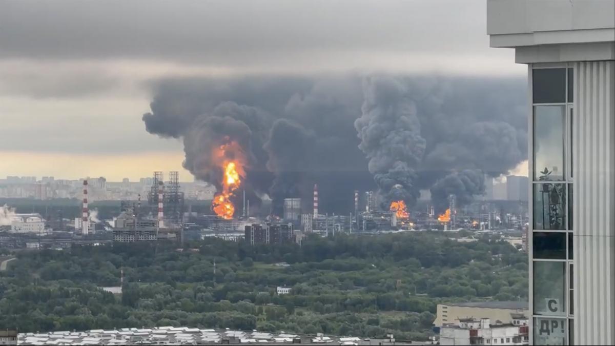 rafinarie Moscova lovita de drone