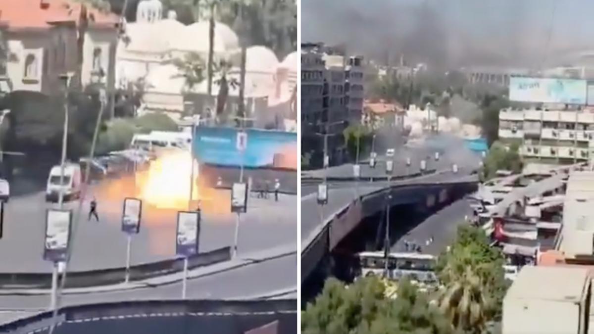 explozii fum damasc 7 iulie 2026 vizita emmanuel macron