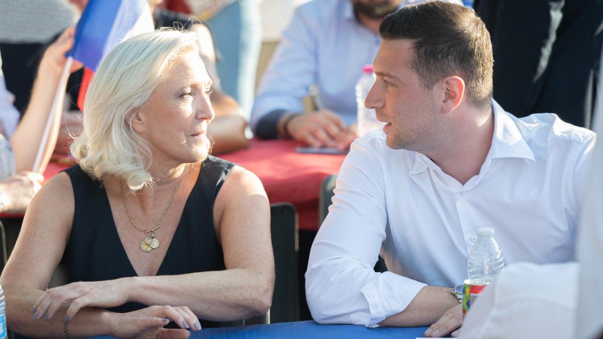 Marine Le Pen și Jordan Bardella