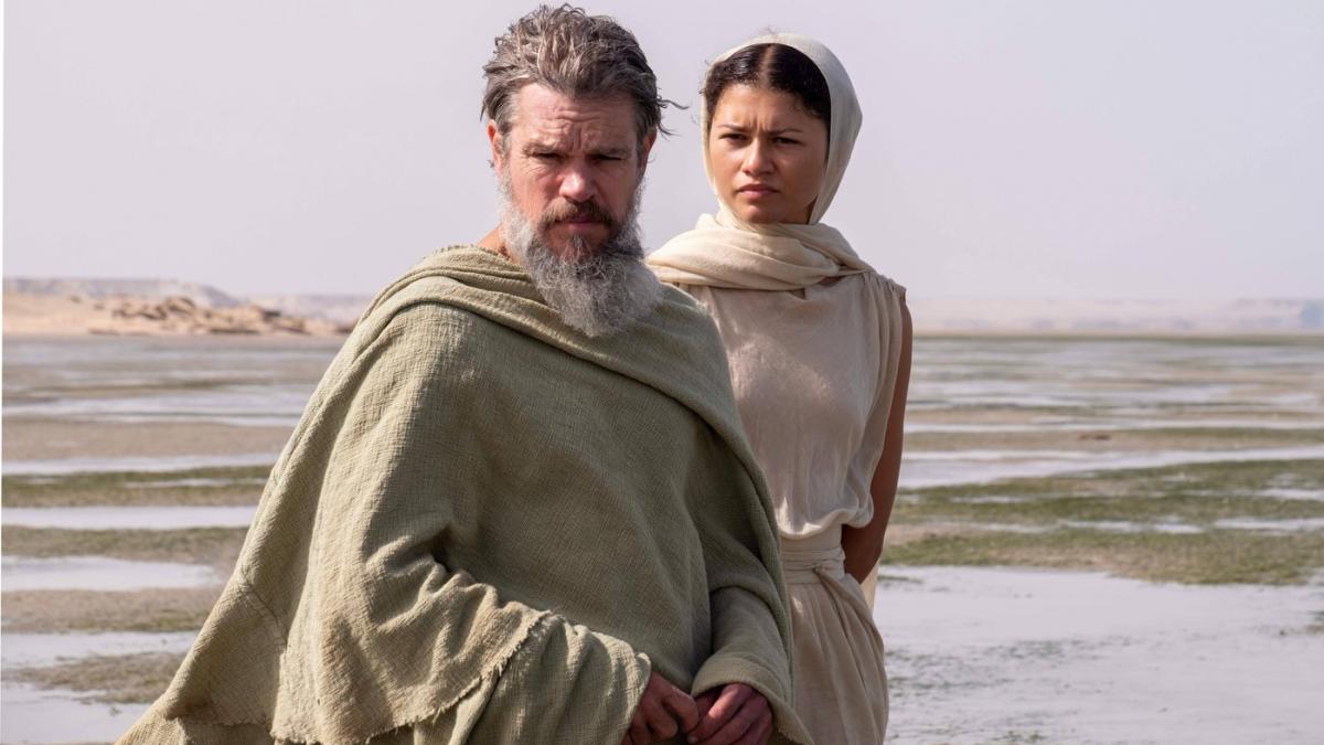 poza in care apar Matt Damon si Zendaya intr-o scena din filmul 