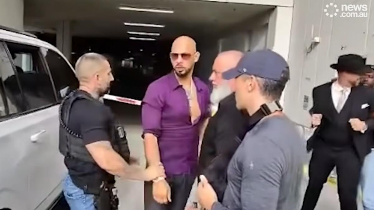 video momentul in care andrew si tristan tate au fost arestati in miami