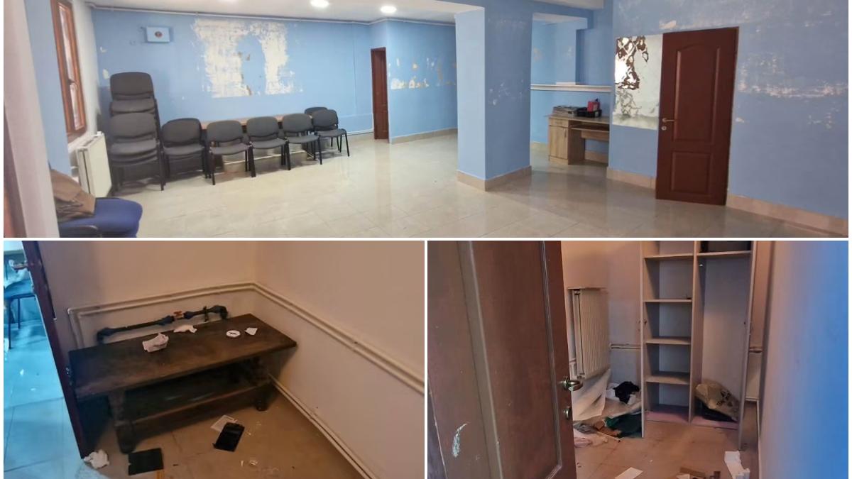 diana sosoaca l a demis pe presedintele sos gorj iar el ar fi vandalizat sediul imagini cu mobilierul si peretii distrusi