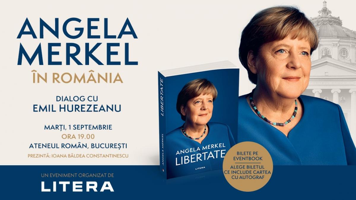 poster eveniment lansare de carte angela merkel