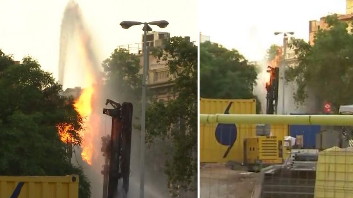 explozie puternica la o statie de metrou din barcelona sunt 8 raniti doi in stare grava focul va arde timp de cateva ore sau zile