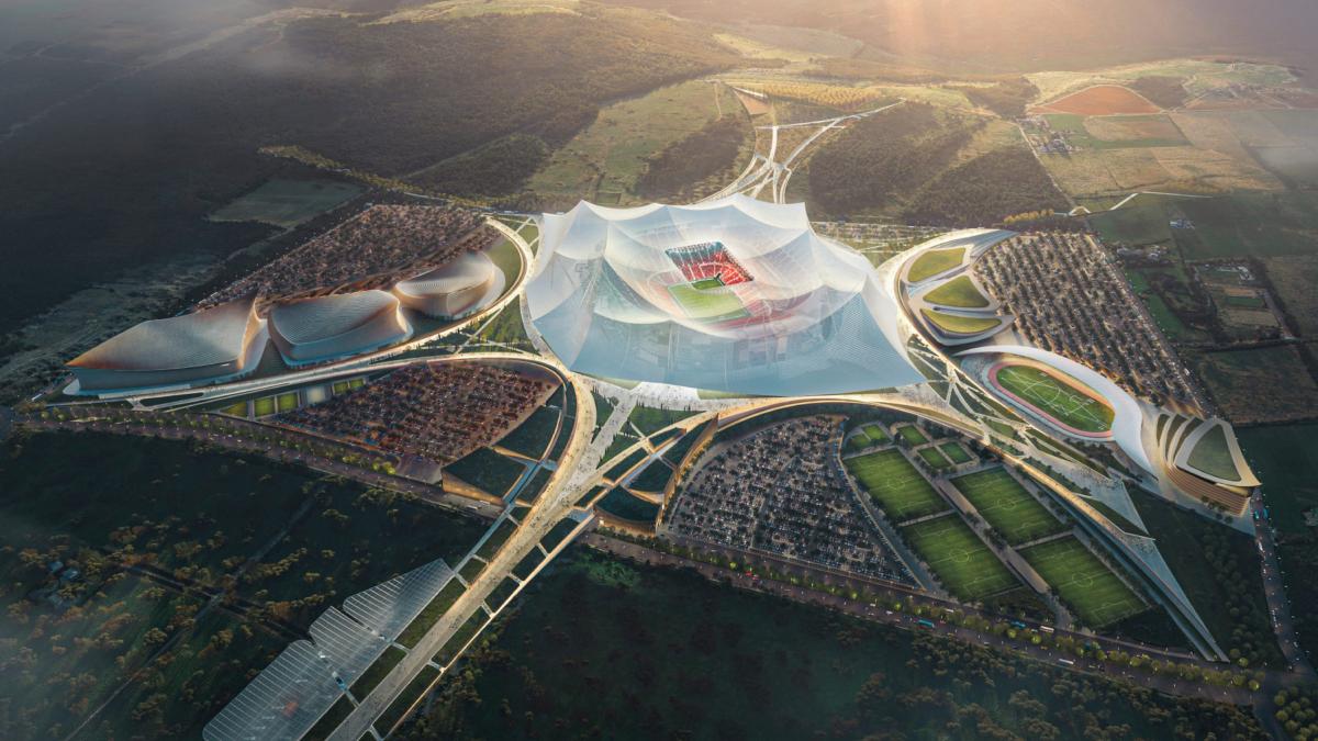 cel mai mare stadion din lume se construieste in africa pentru cupa mondiala 2030 unde e si cum va arata grand stade hassan ii