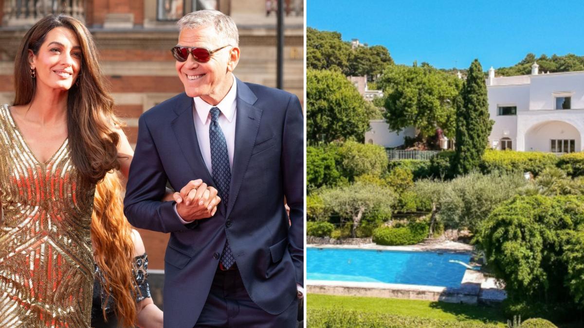 George și Amal Clooney si Villa Bragaglia de la Capri