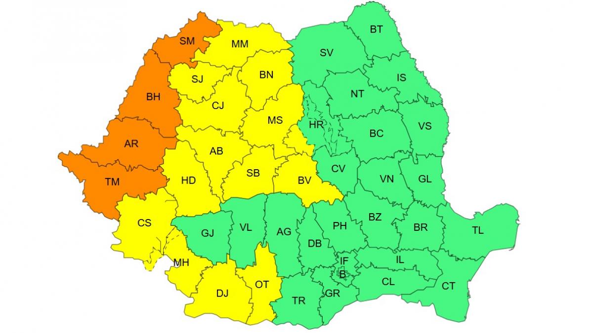 canicula loveste din nou romania anm a anuntat coduri portocaliu si galben cu temperaturi de pana la 40 de grade harti