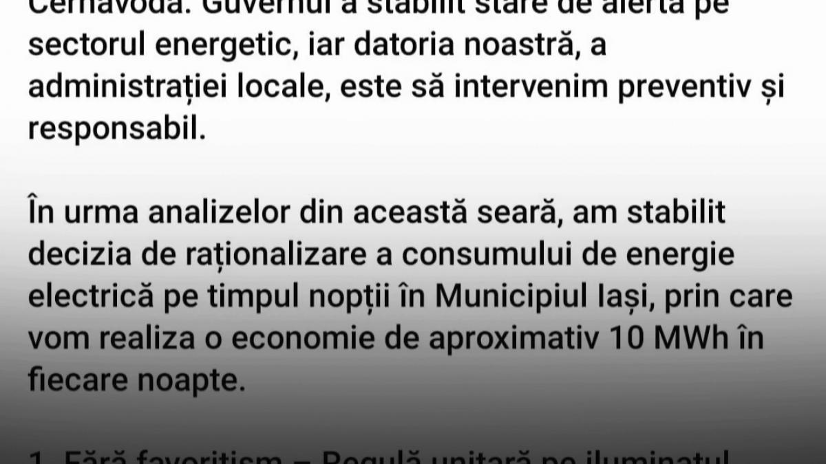 primul mare oras care a decis sa rationalizeze curentul chirica iluminatul stradal va fi oprit p timpul noptii fara favoritisme