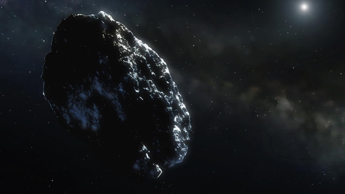 poza in care apare un asteroid
