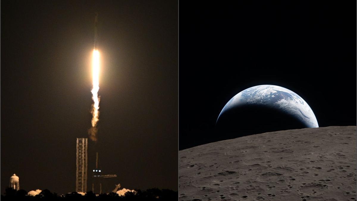 o treapta a unei rachete spacex va lovi luna cu peste 8 700 km h evenimentul este urmarit atent de nasa