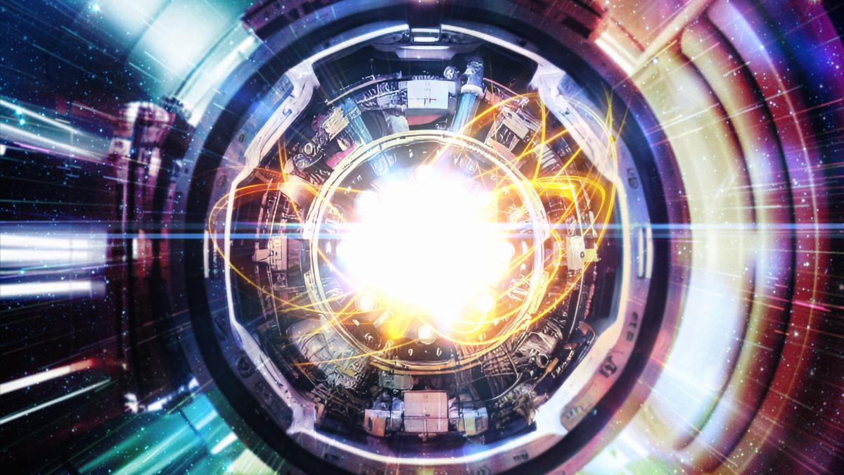 imagine cu un accelerator de particule
