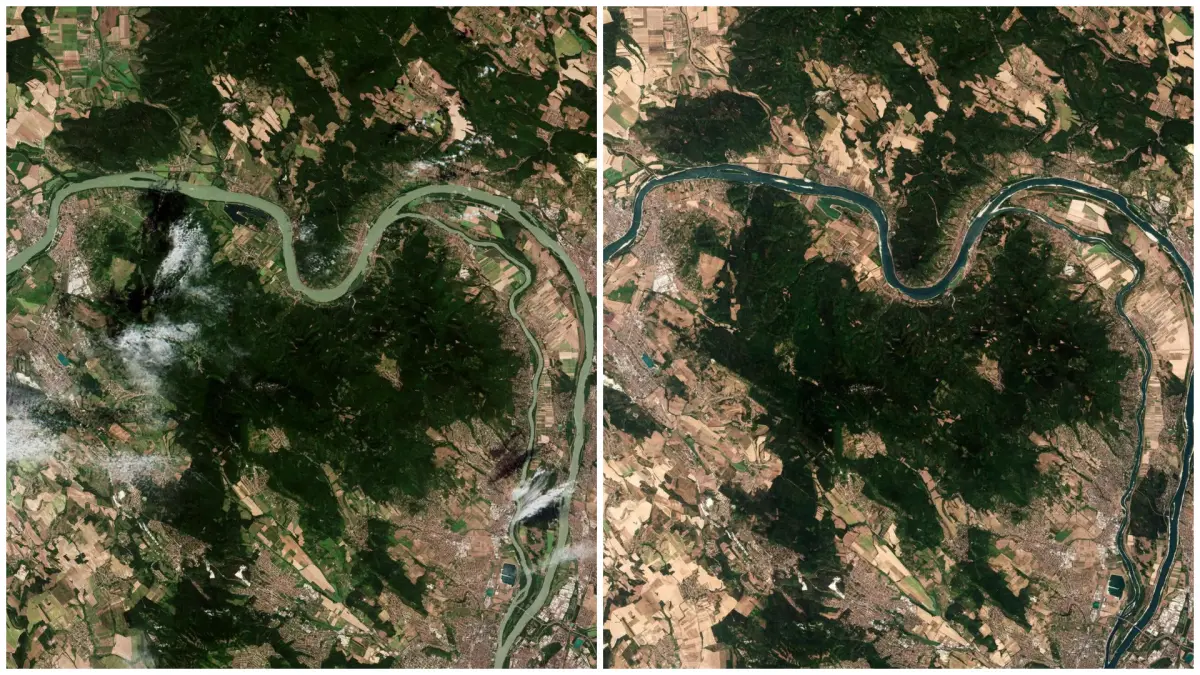 romania a emis o alerta in ue pentru seceta din tara satelitii esa arata dezastrul de pe dunare
