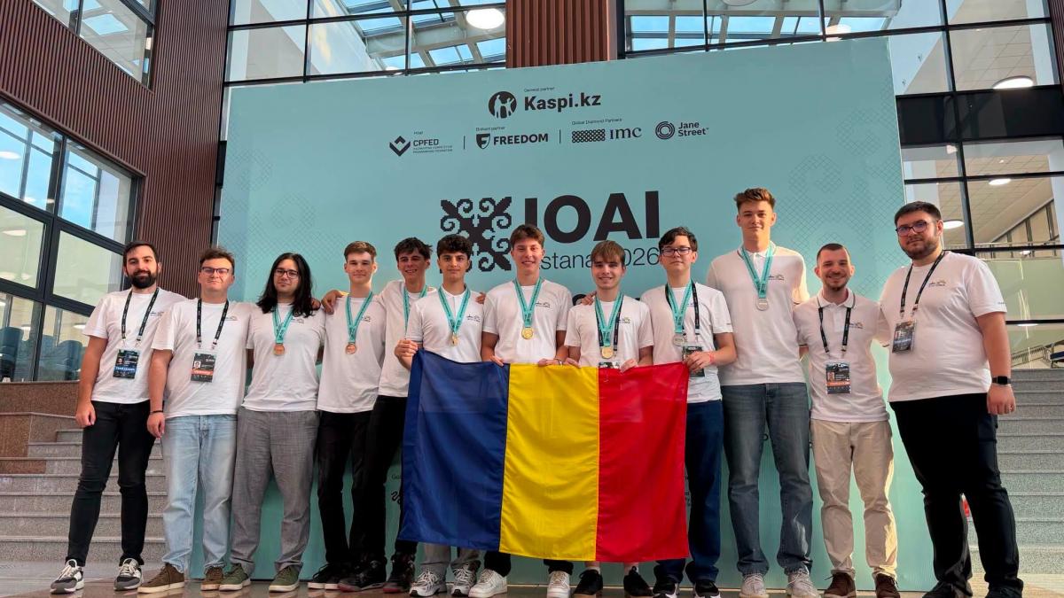 romania a obtinut 3 medalii de aur 2 de argint si 3 de bronz la olimpiada internationala de ai 2026 au fost concurenti din 108 tari