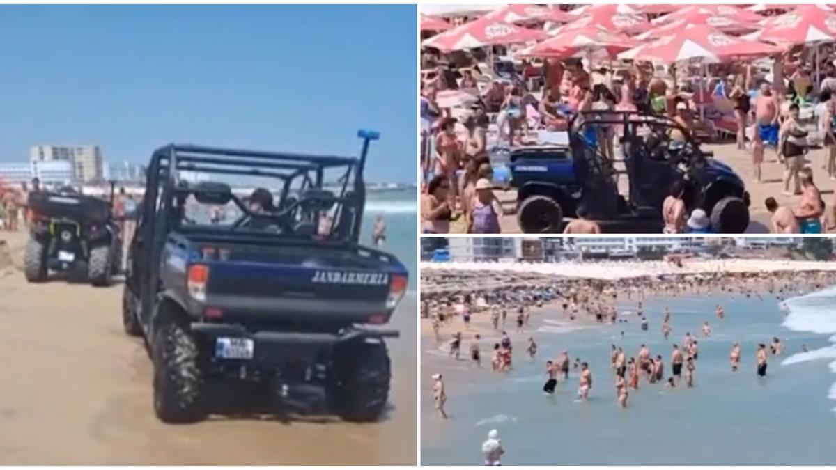 alerta pe litoral unde este arborat steagul rosu in eforie nord salvamarii au chemat jandarmii ca sa i scoata pe turisti din apa