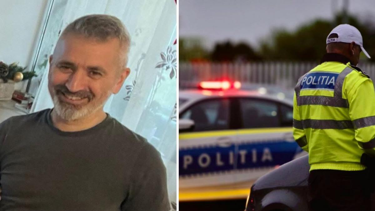 colaj 2 poze -in cea din stanga se afla Dacian Vonu, fostul șef de la Investigații Criminale din cadrul IPJ Hunedoara, care a fost găsit în viaţă după 2 zile de căutări, iar in cea din dreapta sunt o masina de politie si un agent