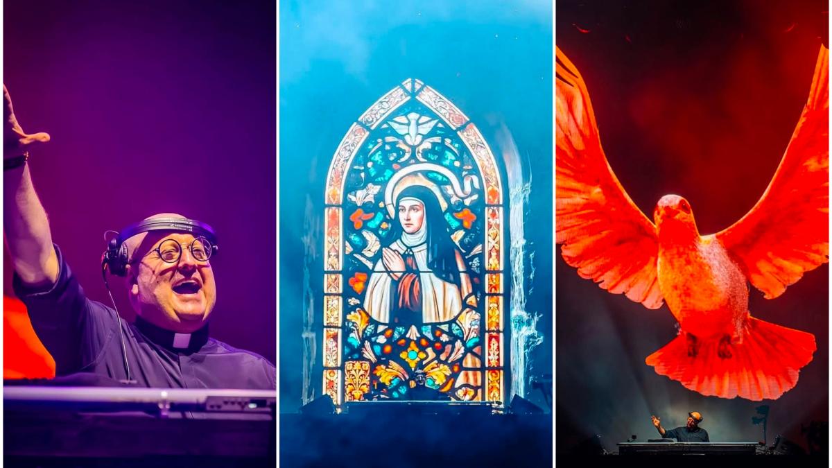 moment neasteptat la untold papa leon al xiv lea le a transmis un mesaj tinerilor in timpul show ului unui dj preot