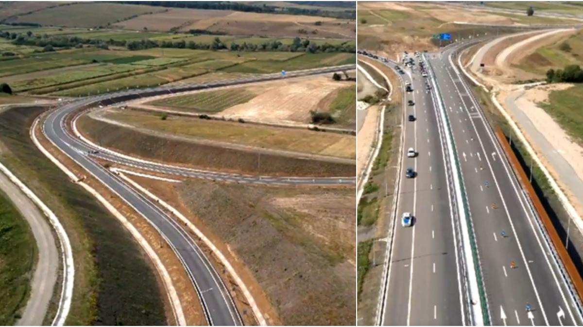 cnair a deschis un nou tronson pe autostrada transilvania intre zimbor si poarta salajului