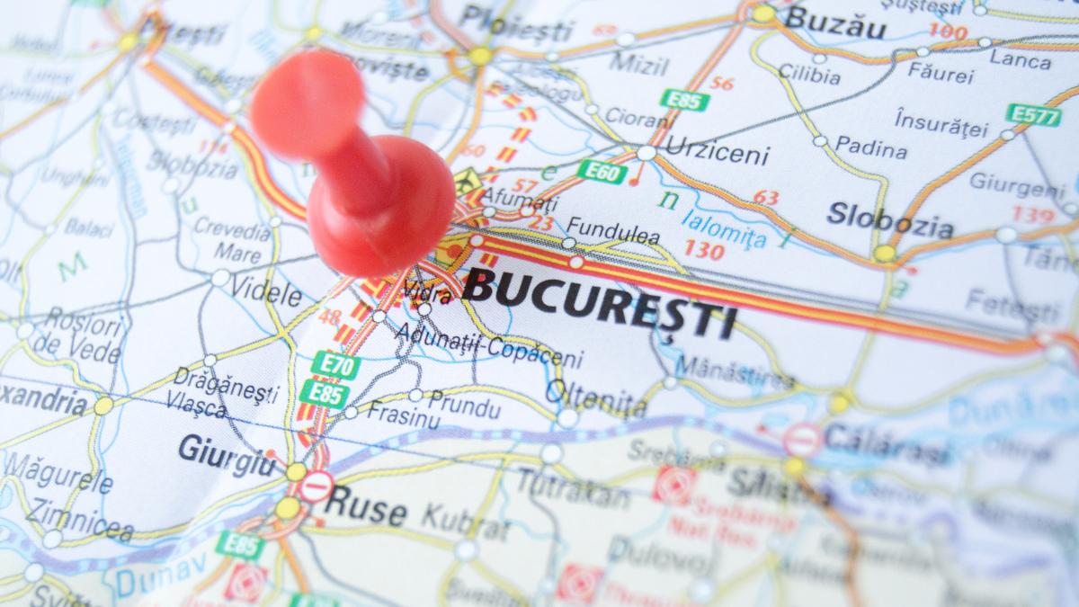 pin pe harta pus pe bucuresti 
