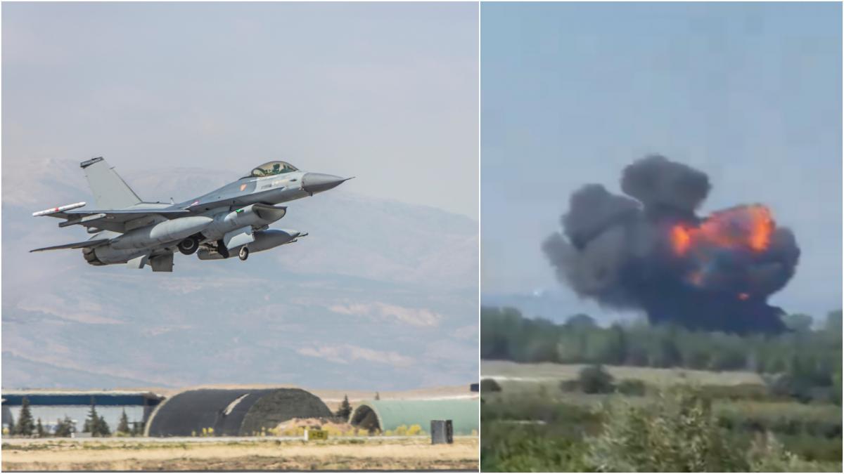 un avion de vanatoare f 16 s a prabusit in turcia in timpul unui zbor de antrenament pilotul a supravietuit