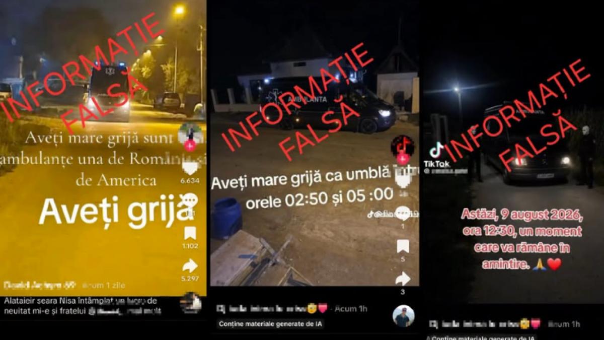 mesaje fake news despre ambulante
