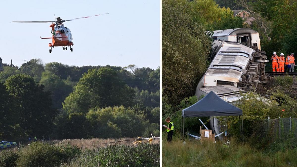 al doilea tren a deraiat in sudul angliei in mai putin de 24 de ore cauza deraierii de langa orasul lewes ramane un mister