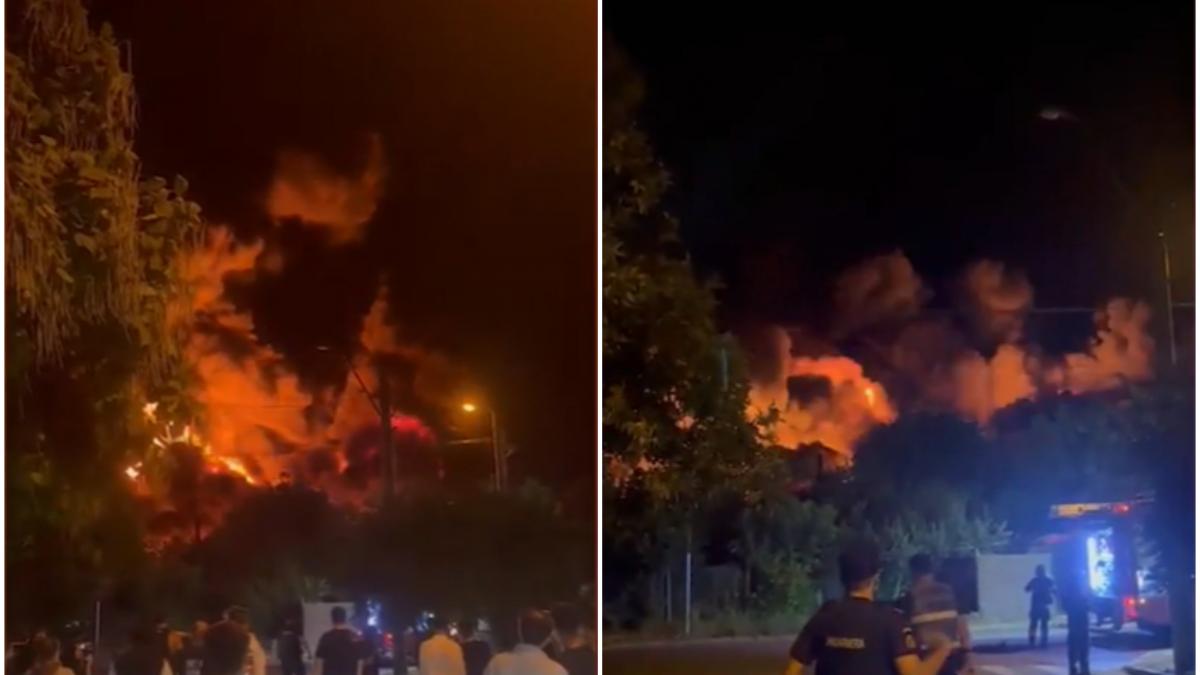 incendiu urias in sectorul 1 al capitalei un depozit a luat foc complet s a dat mesaj ro alert