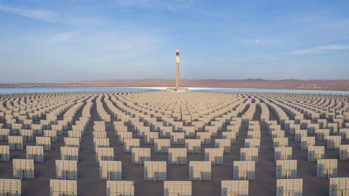 oglinzi la centrală centrală solară termică