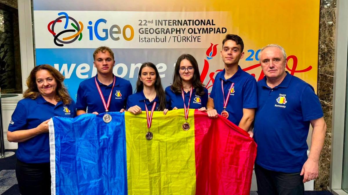 elevii romani au obtinut doua medalii de argint si doua medalii de bronz la olimpiada internationala de geografie la istanbul