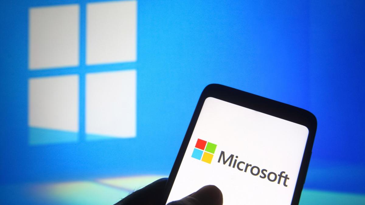 logo microsoft windows ecran telefon