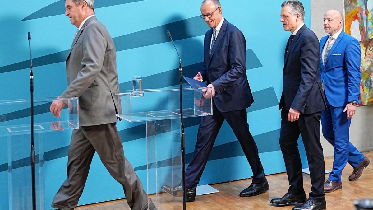 Friedrich Merz, alaturi de lideri regionali cdu/csu