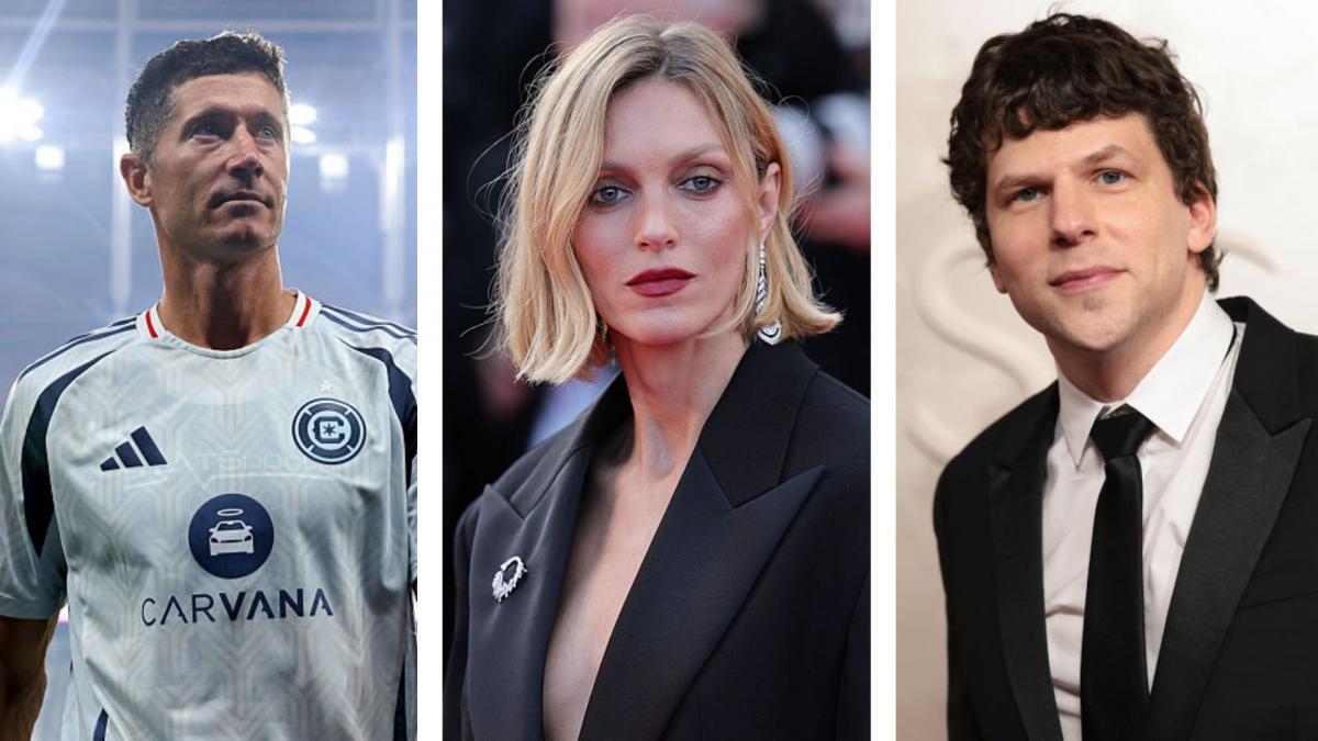 colaj foto robert lewandowski stanga anja rubik centru si jess eisenberg dreapta