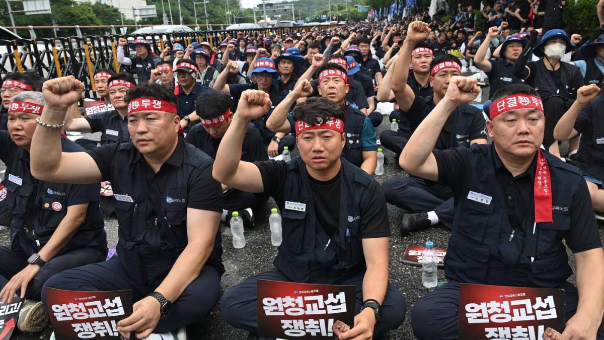greva miting Hyundai seul