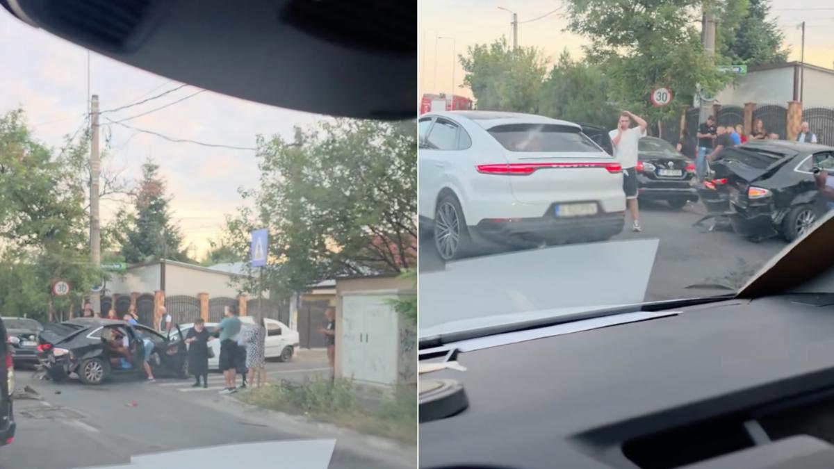 accident grav in cartierul colentina din bucuresti un sofer de 17 ani baut si fara permis a lovit cinci masini intr o intersectie