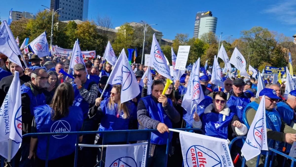 protest in fata ministerului muncii sindicatele cer majorarea salariului minim de la 1 ianuarie 2027