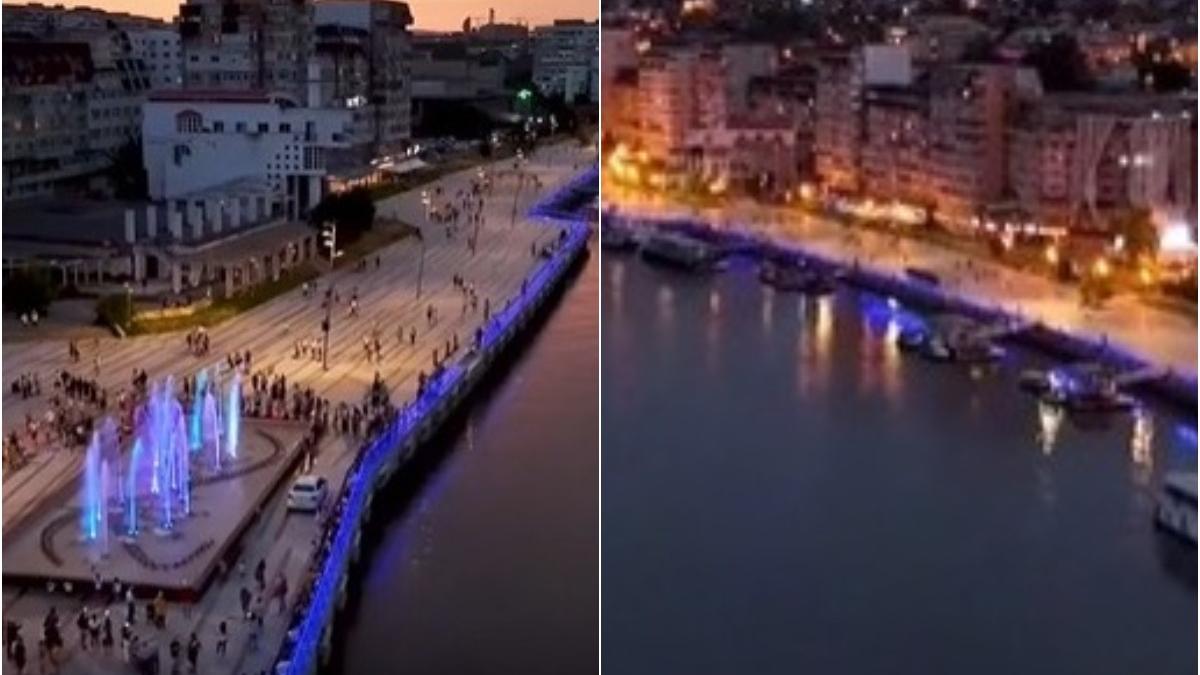spectacolul dunarii la tulcea faleza ivan patzaichin este locul preferat al localnicilor si turistilor